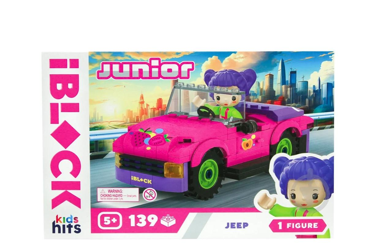 Конструктор пластиковый Iblock Junior Kids hits Джип 139 дет. 24x16x6 см (2523881612)