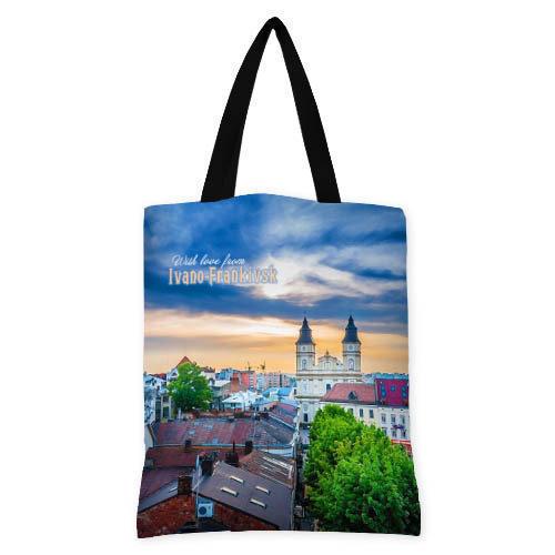 Сумка жіноча тканинна Presentville With love from Ivano-Frankivsk (SV IVF002 BL)