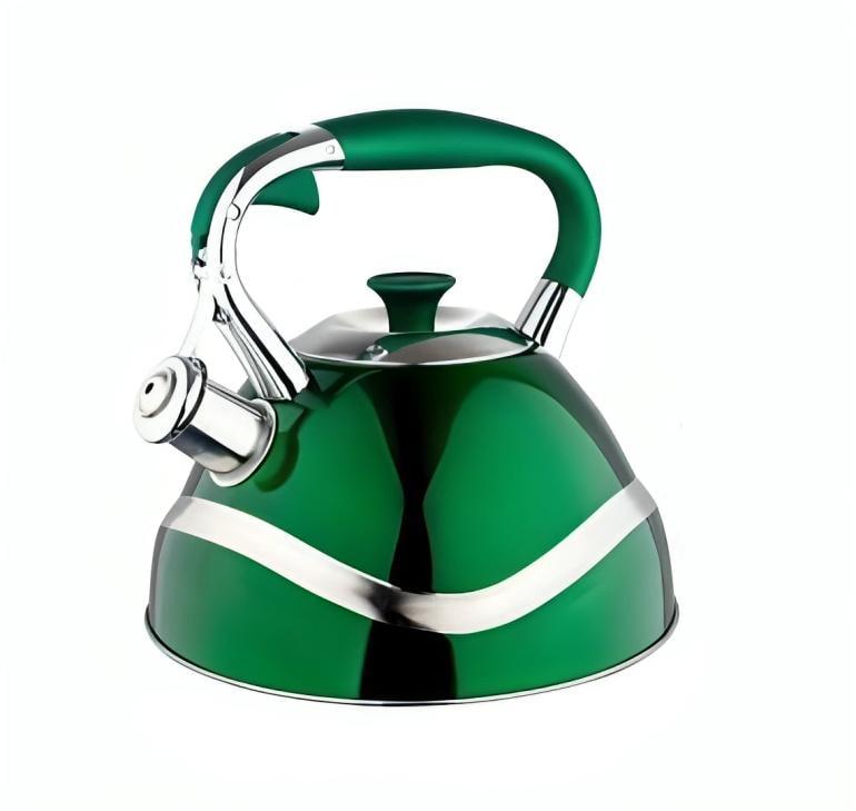 Чайник Edenberg со свистком из нержавеющей стали 3 л (EB-7010-green) Чайник Edenberg со свистком из нержавеющей стали 3 л (EB-7010-green)