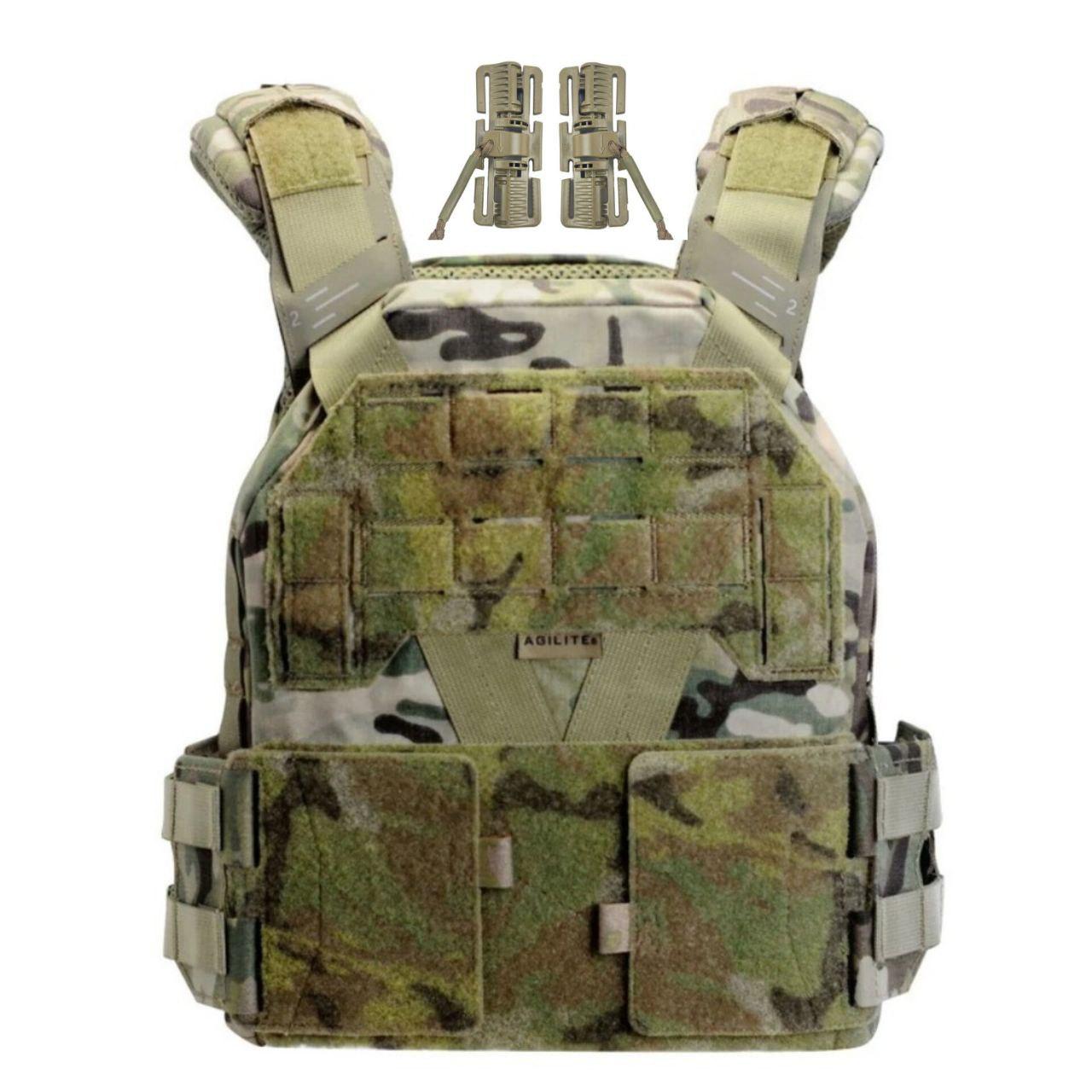 Плитоноска Agilite K-ZERO Plate Carrier Multicam зі швидкозкидом М