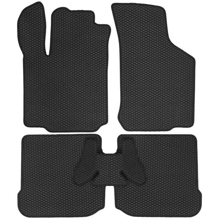 Коврики Kinetic в салон для Skoda Octavia '97-09 EVA-полимерные Черный