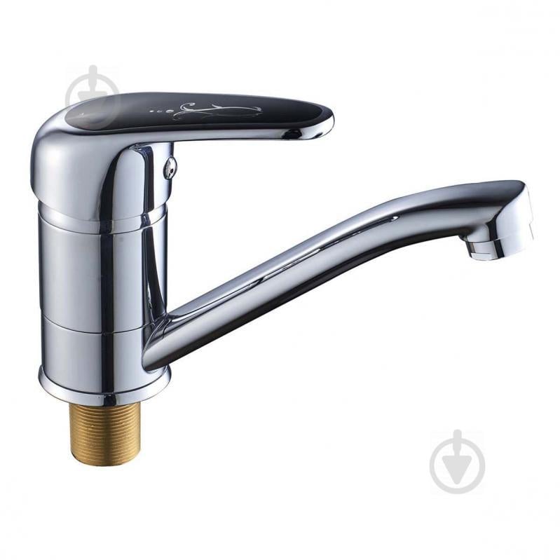 Смеситель для кухни HAIBA MAGIC 555 15 см с черной ручкой (HB0671) Смеситель для кухни HAIBA MAGIC 555 15 см с черной ручкой (HB0671)