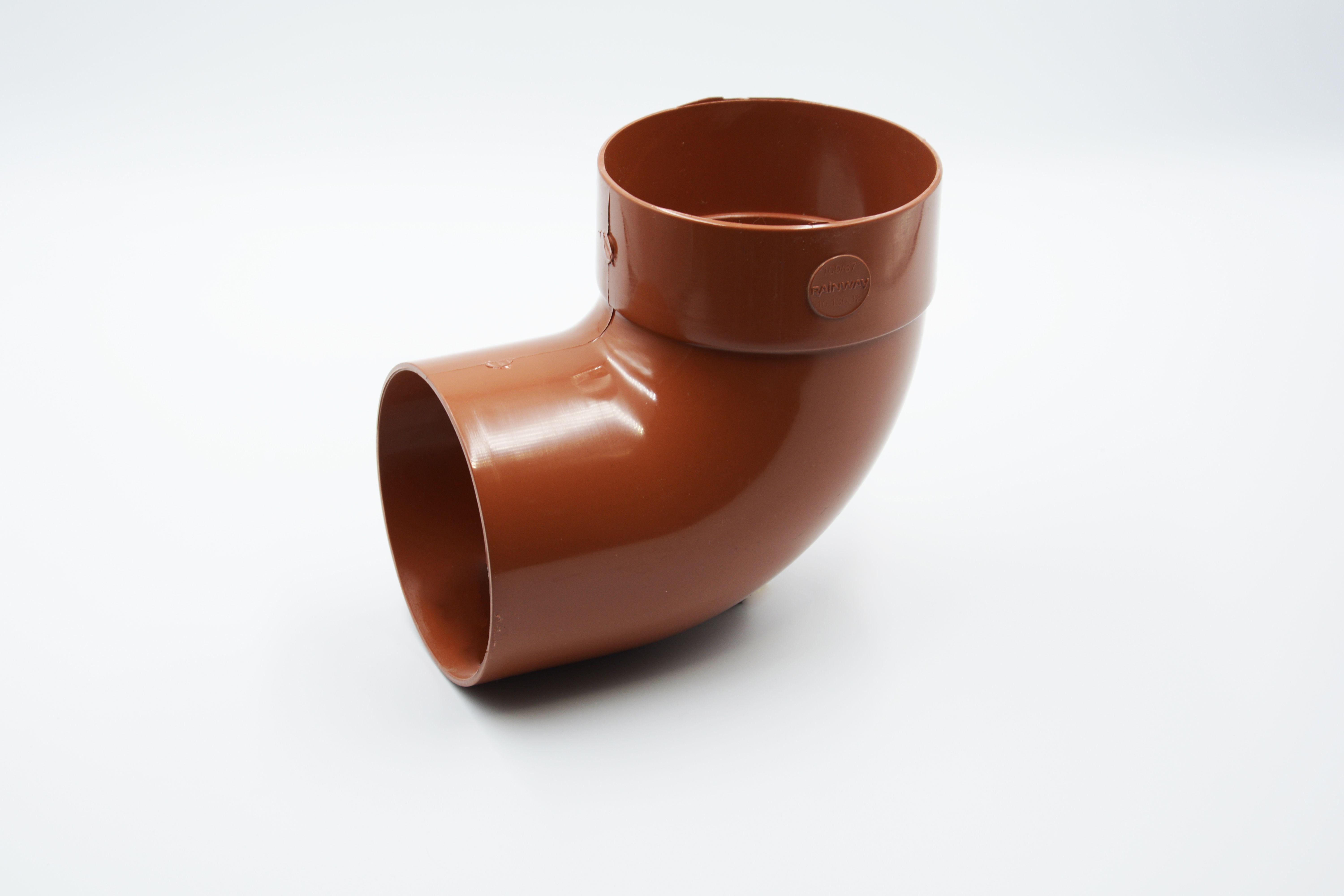 Отвод трубы одномфтовый RAINWAY 87° D 75 мм RAL 8004 Кирпичный (10.090.18.006.RW) Отвод трубы одномфтовый RAINWAY 87° D 75 мм RAL 8004 Кирпичный (10.090.18.006.RW)