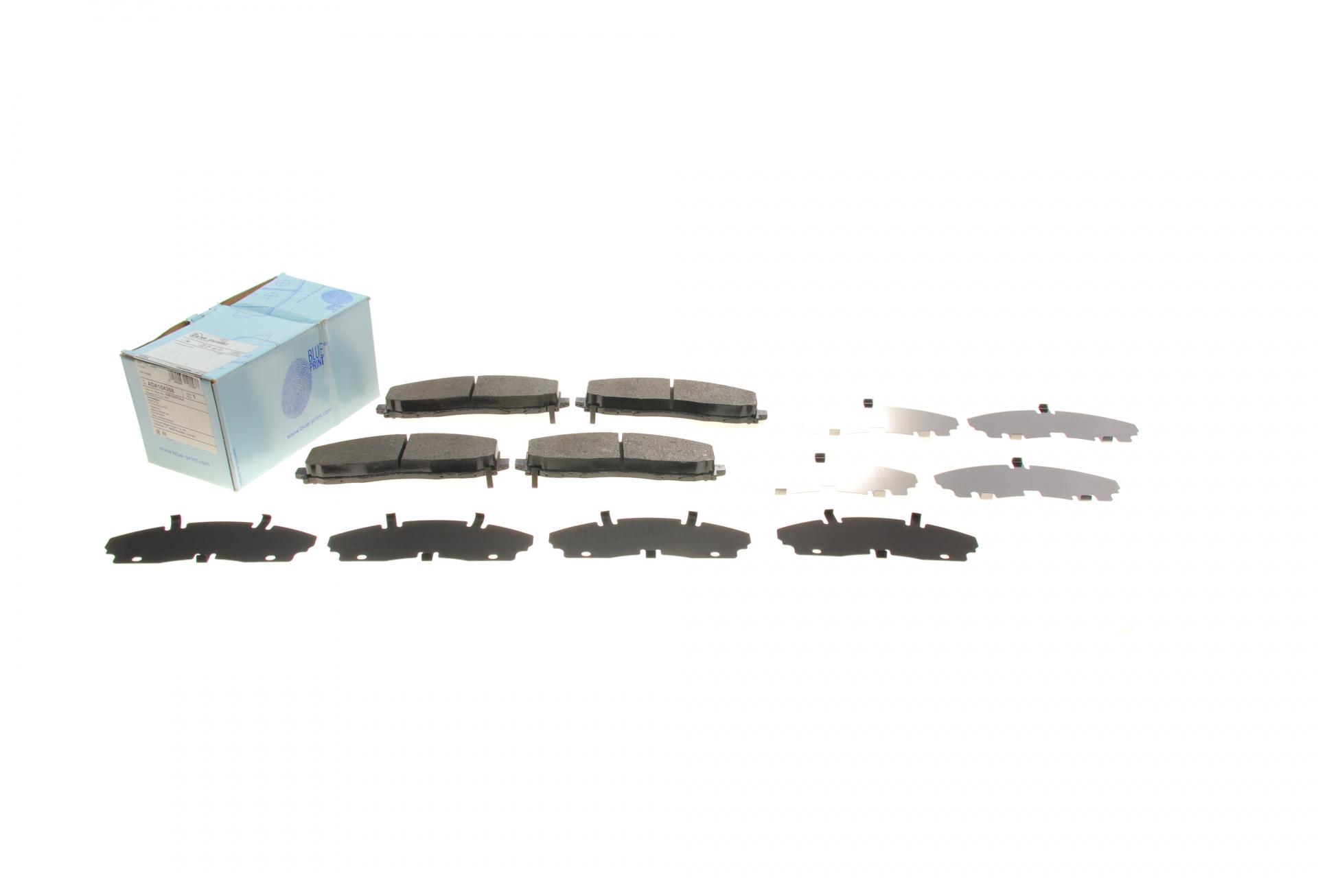 Колодки тормозные передние BLUE PRINT Jeep Wrangler 2.0/2.2 17-/Fiat Freemont 11- (ADA104268 BLUE PRINT)