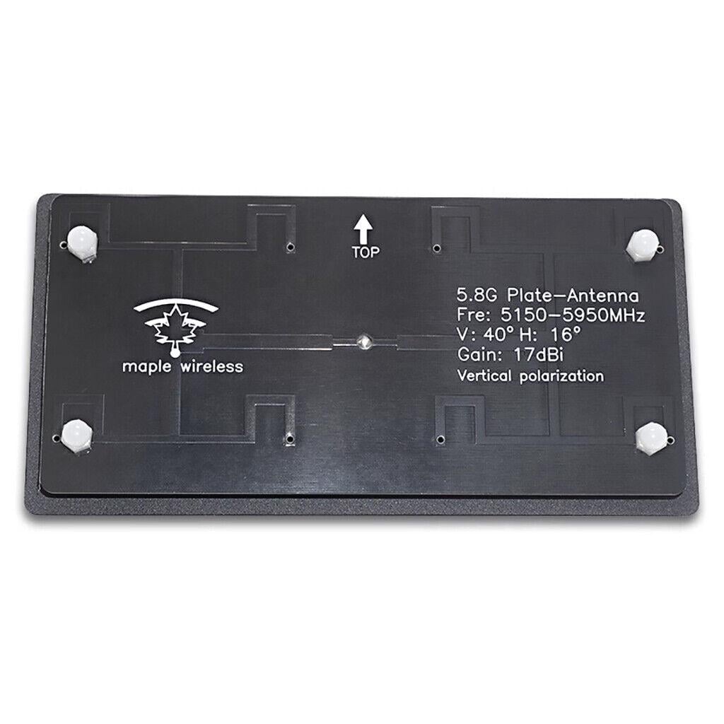 Антенна панельная направленная 5,8G Maple Wireless 17Dbi RP-SMA-Male-Manual вертикальная поляризация для FPV дронов (00-00024084)