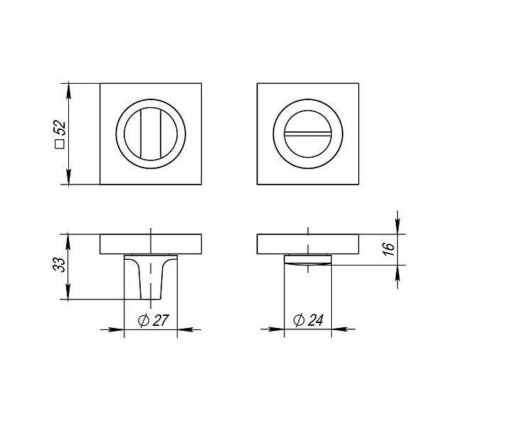 Накладка на розетке Fuaro BK6 KM AB/GP-7 под поворотник квадратная Бронзовый/Золотистый (ФР128) - фото 3 Накладка на розетке Fuaro BK6 KM AB/GP-7 под поворотник квадратная Бронзовый/Золотистый (ФР128) - фото 3