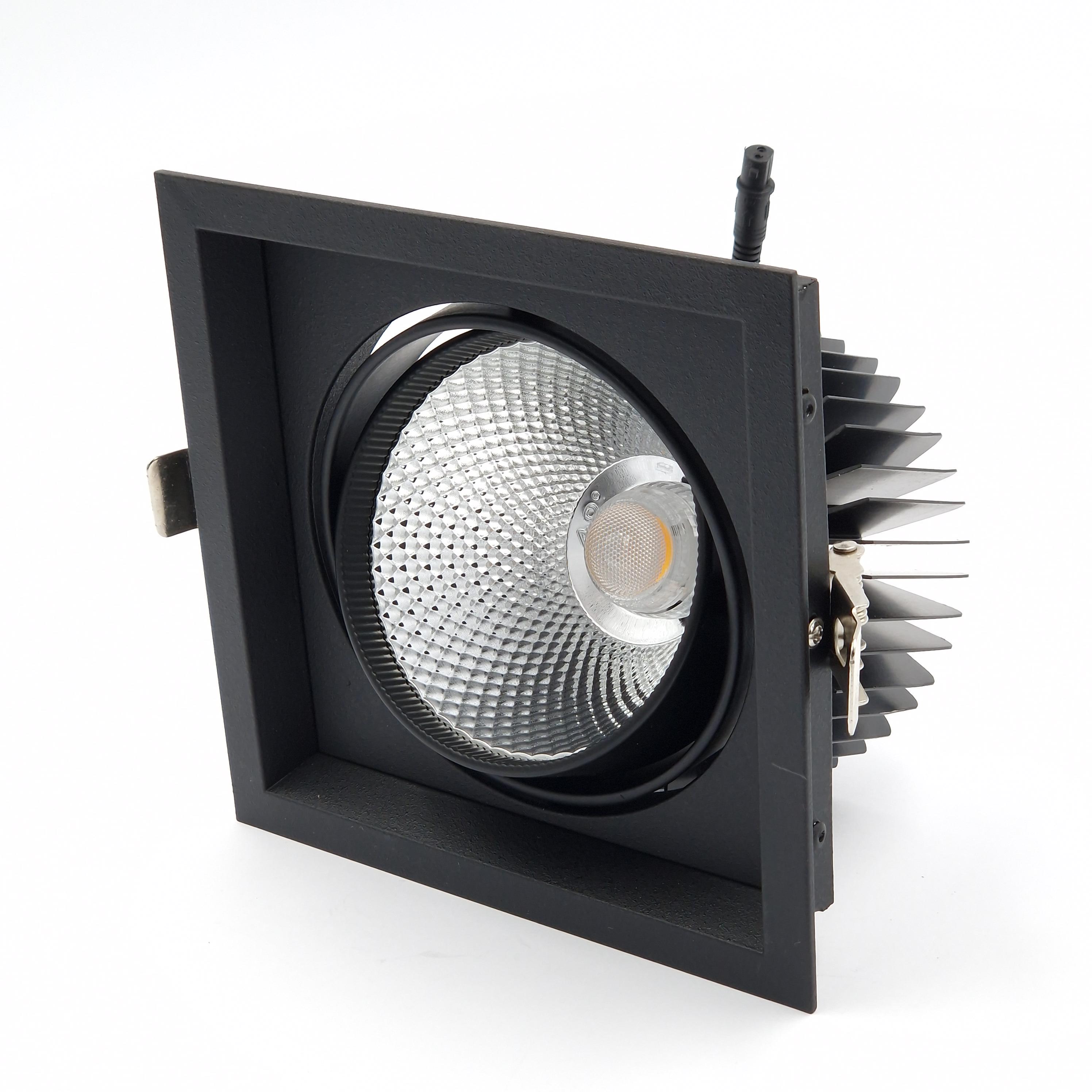 Светильник точечный врезной Light Club 30 Вт 4000 К Черный (LC-14-1-30-4-BK) - фото 3