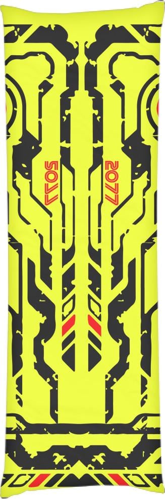 Подушка дакимакура Cyberpunk 2077 60x180 см Yellow (14094350)
