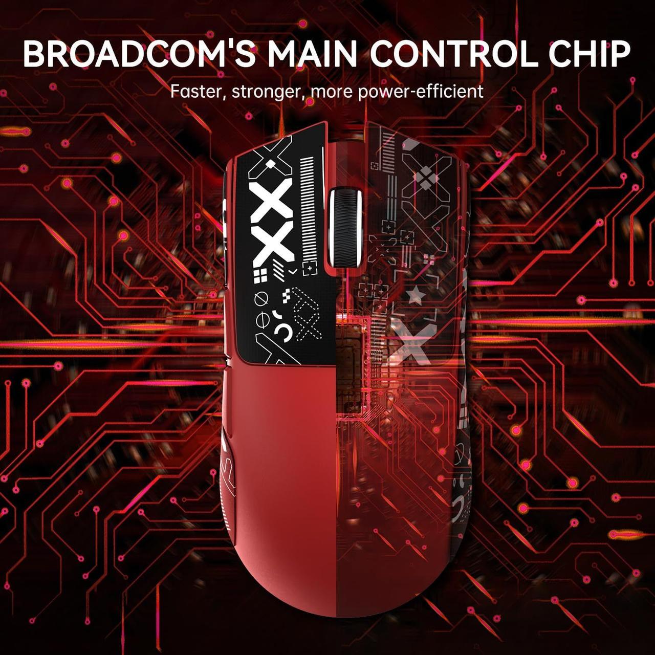 Мышь беспроводная attack shark X11 Red (2378372611) - фото 3