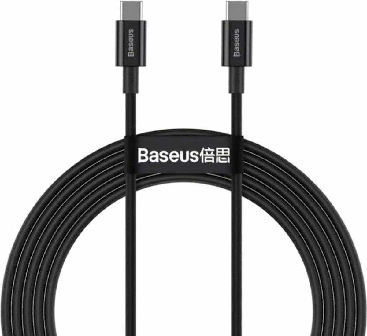 Кабель Baseus Superior Fast Charging Type-C - Type-C 100W PD/QC 1м Black (CATYS-B01)