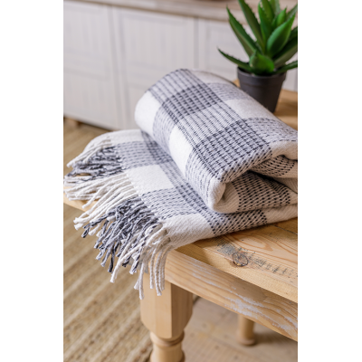 Плед вероника серый 140x200 см - фото 3