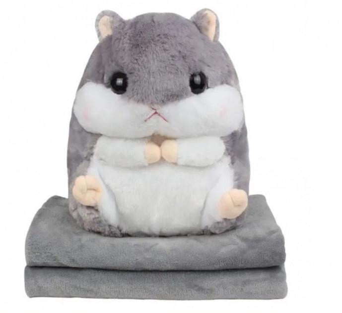 М'яка іграшка-плед Хом'як 3в1 (17944948) - фото 1 М'яка іграшка-плед Хом'як 3в1 (17944948) - фото 1