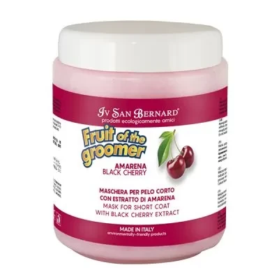 Маска для короткої шерсті Iv San Bernard Black Cherry чорна вишня розлив 250 мл (2076718974)