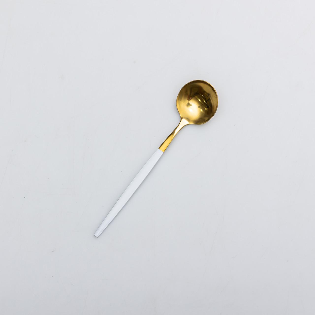 Набор столовых ложек из нержавеющей стали 6 шт. Белый (HP-20-8) - фото 4 Набор столовых ложек из нержавеющей стали 6 шт. Белый (HP-20-8) - фото 4