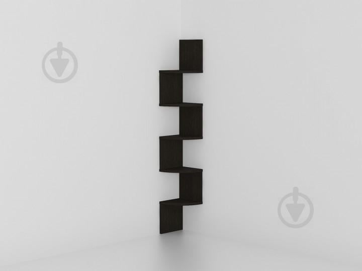 Угловая полка Forte Lilly Венге магия 1224x200x200