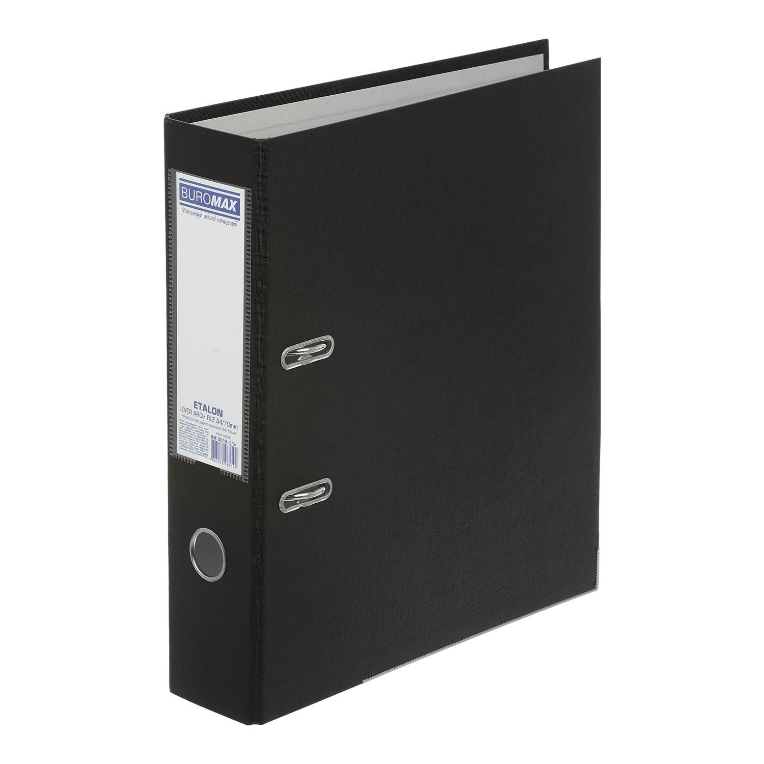 Регистратор Buromax Etalon односторонний А4 70 мм сборный Черный (BM.3015-01c)