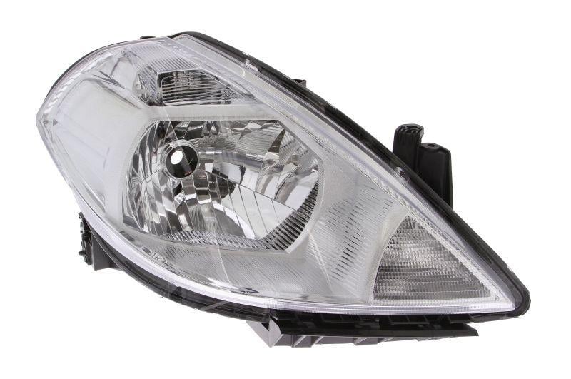 Фара передняя правая Nissan Tiida 2007-2014 H4 поворот белый (12317234)