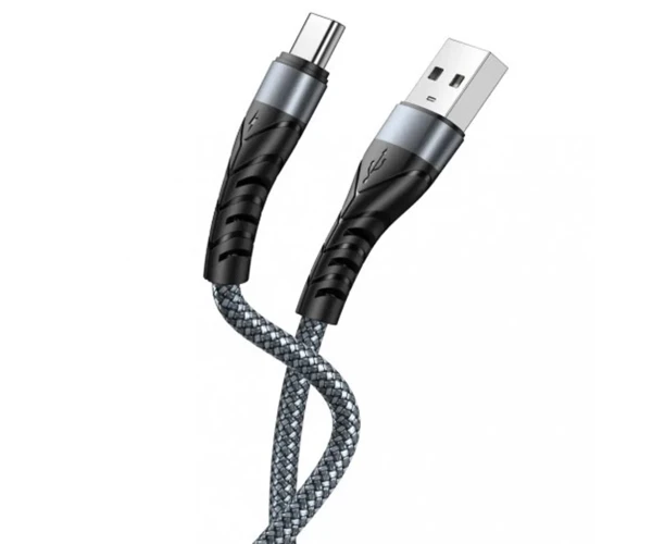 Кабель USB XO NB209 USB to Type-C 1 м Black