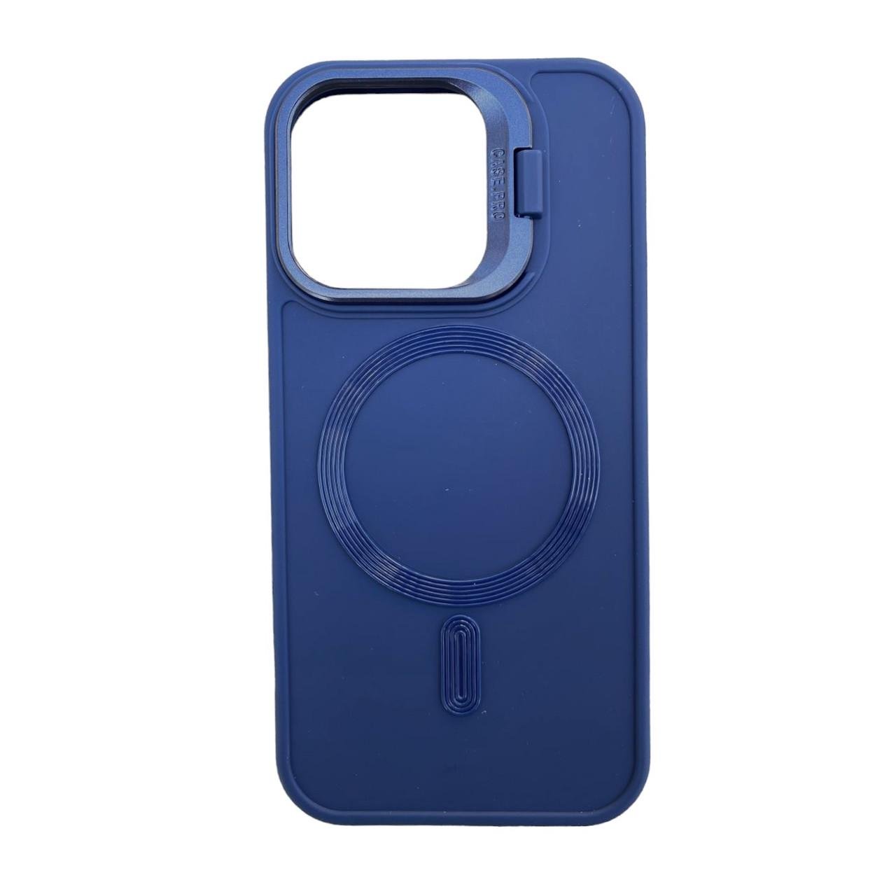 Силіконовий чохол Wave з MagSafe для iPhone 15 Pro Blue - фото 1