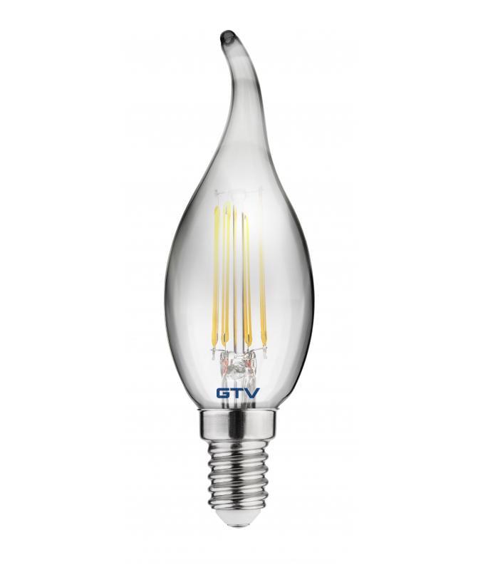 Лампа світлодіодна GTV Filament C35L 1800K E14,4W 200 Lm AC220-240V 360° Сірий (27844601)