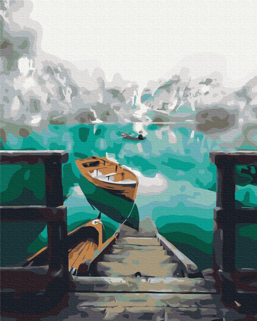 Картина по номерам Brushme Пейзаж в тумане 48x60 см (BS52720L)