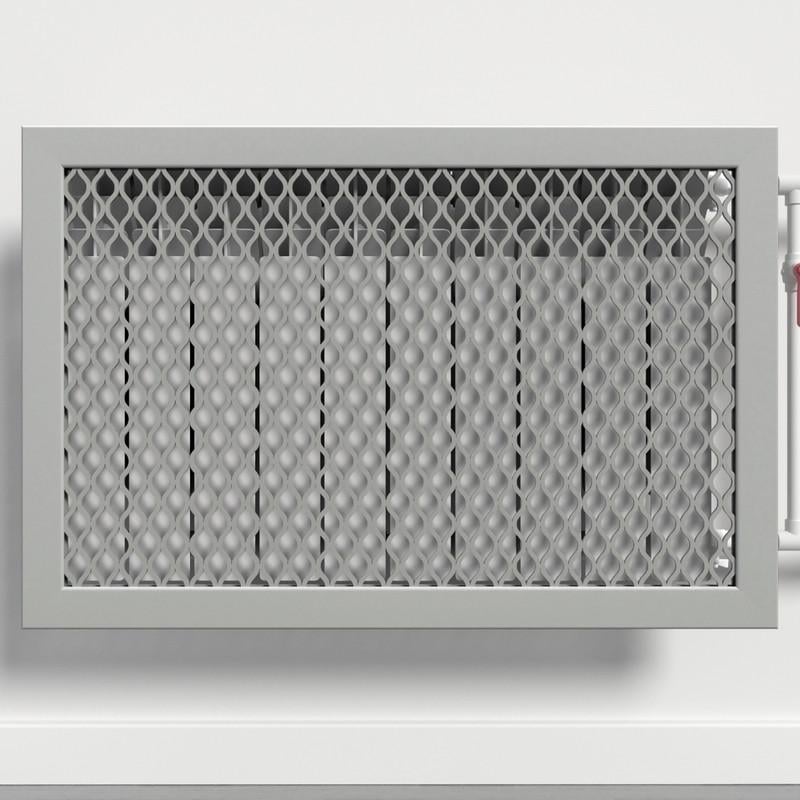 Решетка-экран на батарею SMARTWOOD 1500 мм Серый Бетон (R20925109)