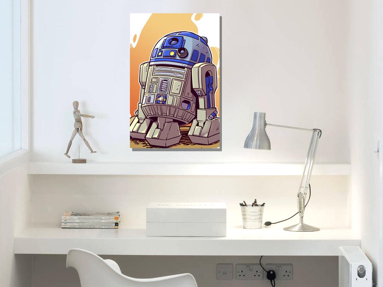 Картина GeekLand Star Wars Чибби R2D2 фан (SW.09.038) - фото 2