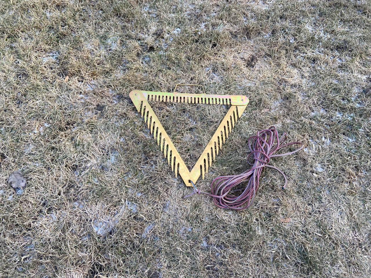 Коса для риболовлі та очищення берега від водоростей метал 3 мм 50x50x50 см 2 кг (10909584) - фото 3 Коса для риболовлі та очищення берега від водоростей метал 3 мм 50x50x50 см 2 кг (10909584) - фото 3