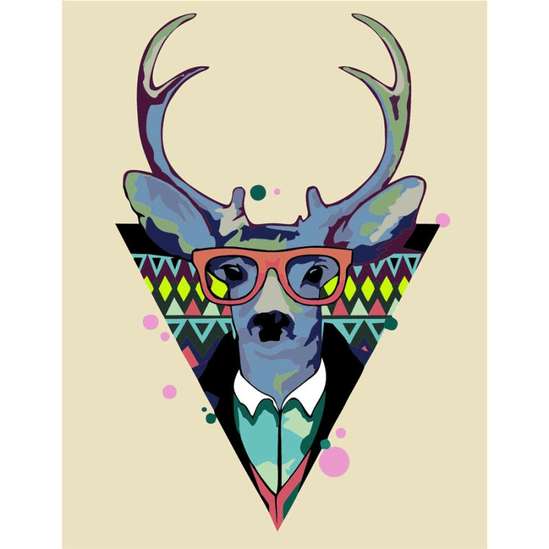 Картина по номерам Rosa Cool deer 35х45 см (Az-205001)