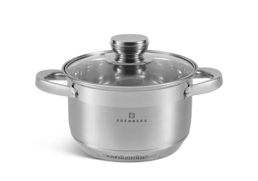 Набір каструль Edenberg EB-3731 з нержавіючої сталі 12 предметів (EB-3731) - фото 2 Набір каструль Edenberg EB-3731 з нержавіючої сталі 12 предметів (EB-3731) - фото 2