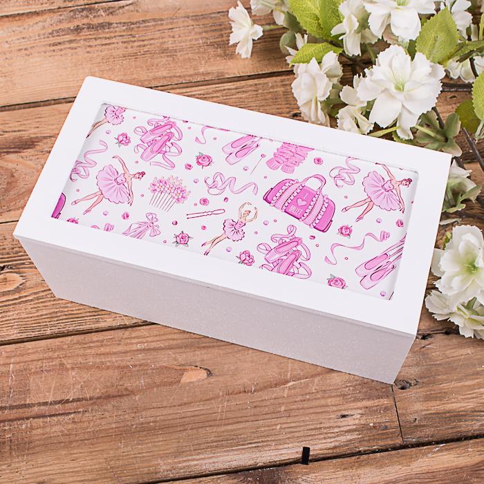 Шкатулка для девочки с баляриной (4013-14)