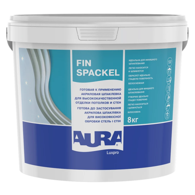 Шпатлевка акриловая Aura Luxpro Fin Spackel финишная 8 кг (2569049188)
