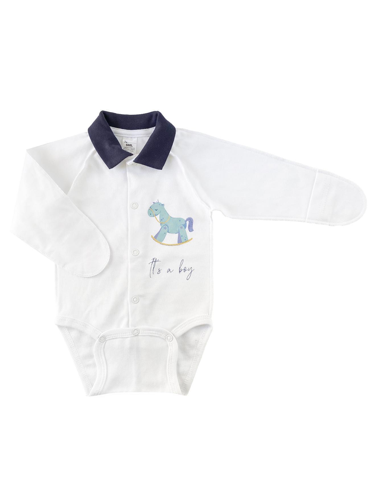 Боди для младенцев Smil 50 см Белый (102712)