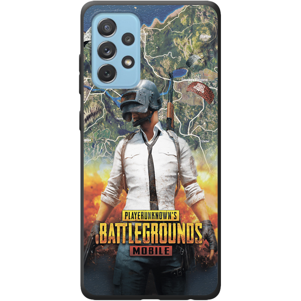 Чехол BoxFace Samsung A725 Galaxy A72 PUBG Mobile Черный силикон (42070-up2309-42100)