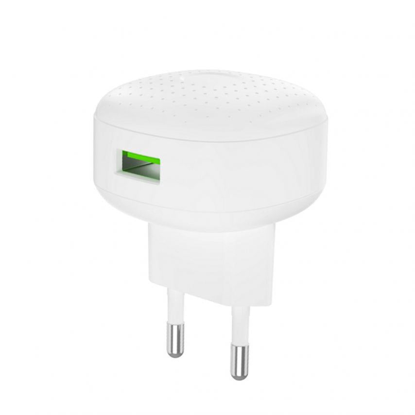 Устройство зарядное Xo L86 1USB/Q.C3.0/3A/18W White