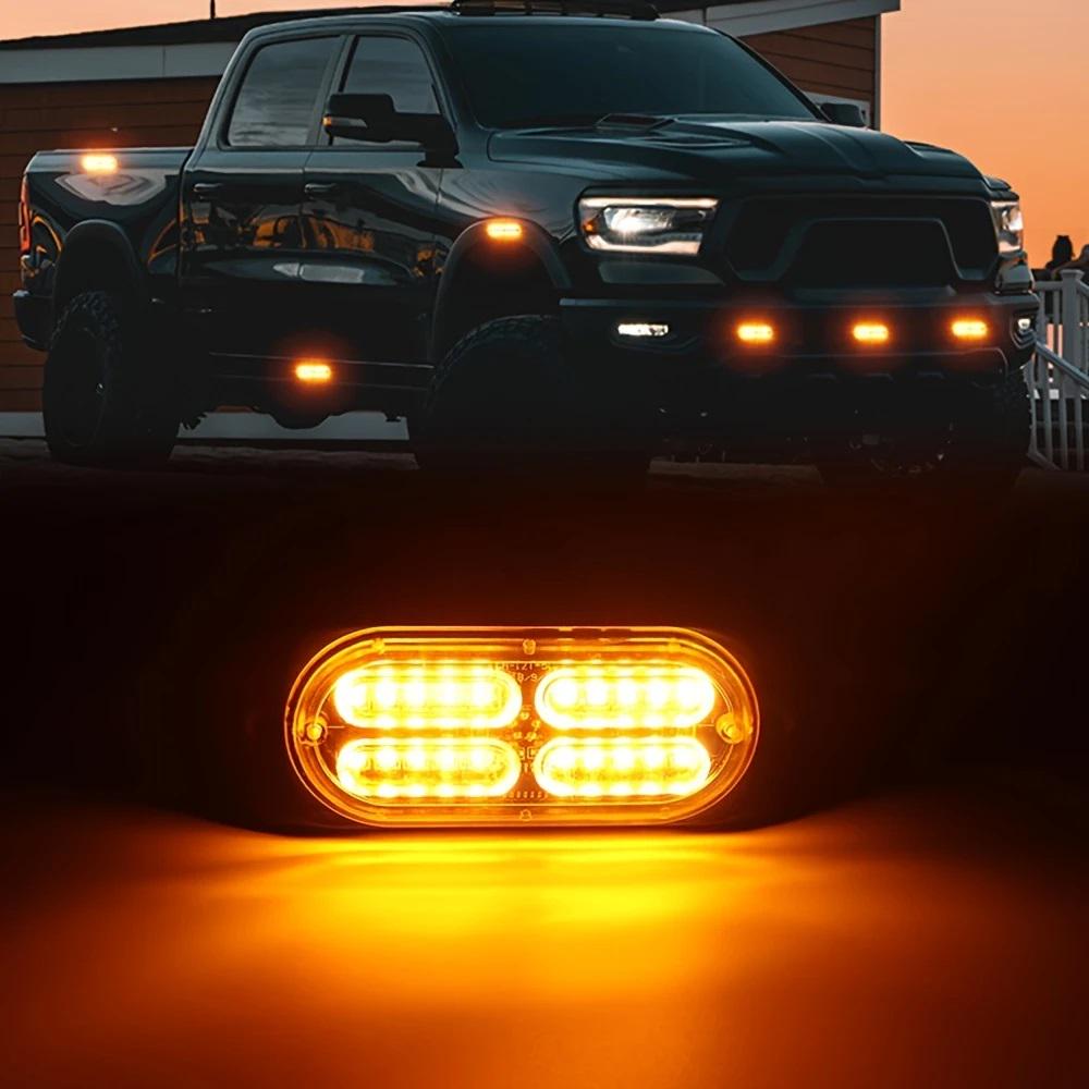 Стробоскоп 20 LED 12-24V 12 режимів Жовтий (4275) - фото 4 Стробоскоп 20 LED 12-24V 12 режимів Жовтий (4275) - фото 4