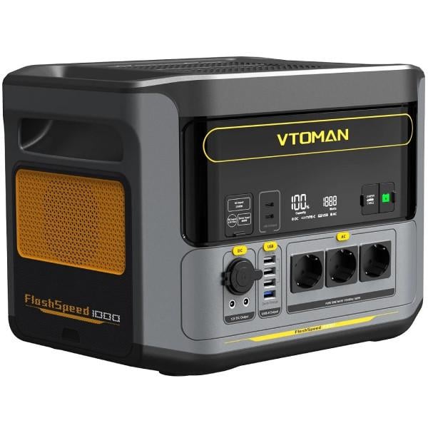 Зарядна станція VTOMAN FlashSpeed 1000 PB-85 828 Вт/г 1000W AC MPPT UPS LiFePo4 - фото 2 Зарядна станція VTOMAN FlashSpeed 1000 PB-85 828 Вт/г 1000W AC MPPT UPS LiFePo4 - фото 2