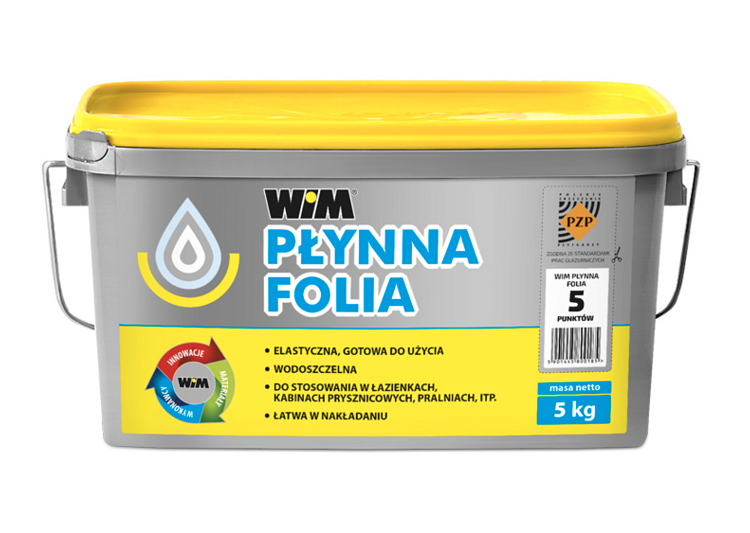 Гідроізоляція однокомпонентна WIM PŁYNNA FOLIA 5 кг (WIMFOLIA5)
