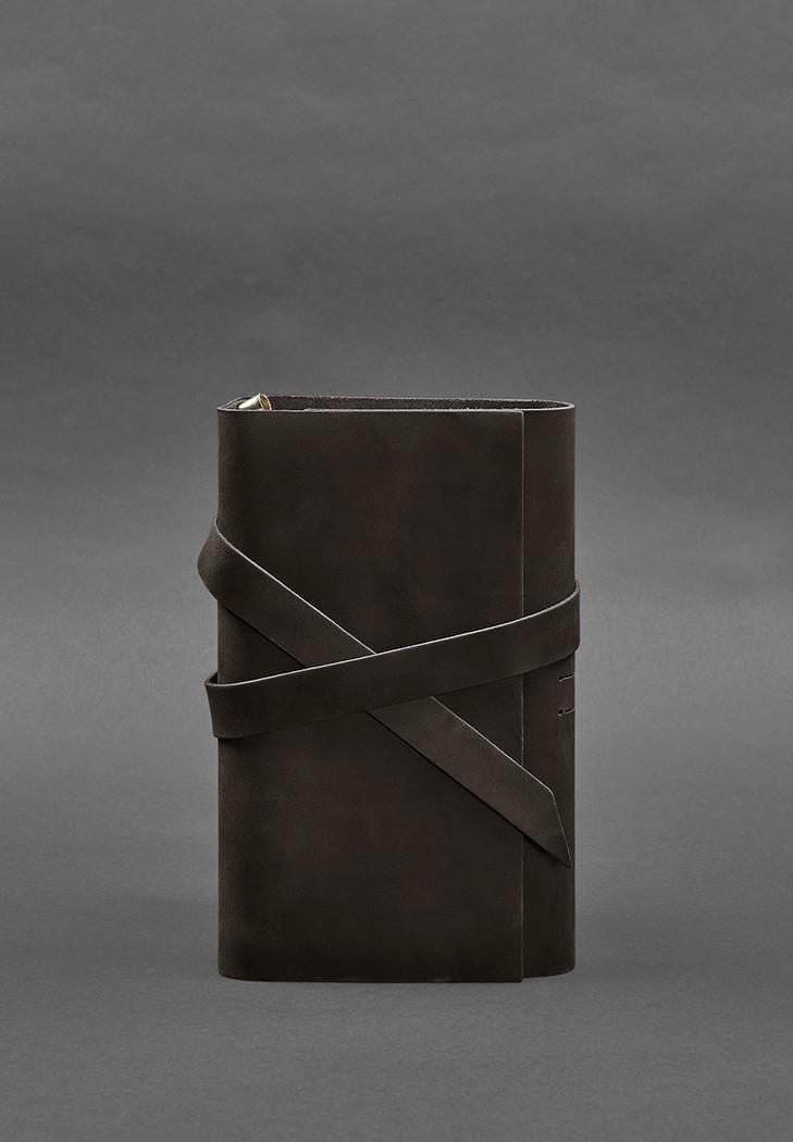 Кожаный блокнот Софт-бук 1.0 Темно-коричневый (A-026384)