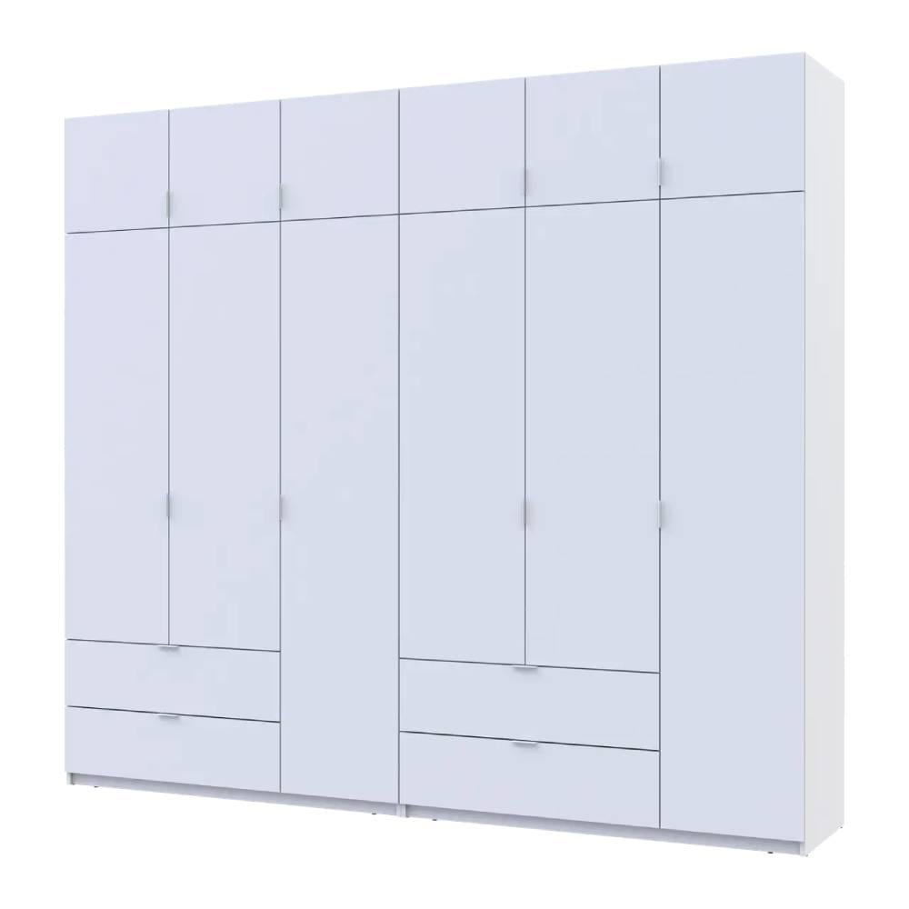 Шафа для одягу Doros DRS-011685 Лукас 3+3 ДСП 270х50х240 см Білий (42005114)