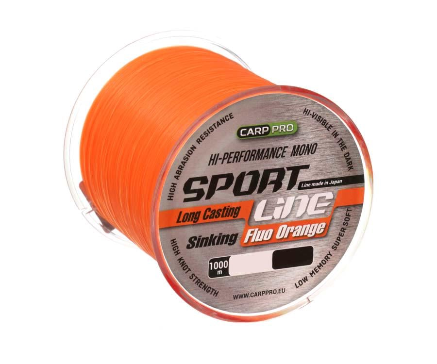 Леска Carp Pro Sport Line Fluo 1000 м 0,235 мм Orange