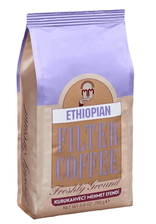 Кофе мелена Ethiopian Kurukahveci Mehmet Efendi Filtre Kahve 250 г (2824119361)