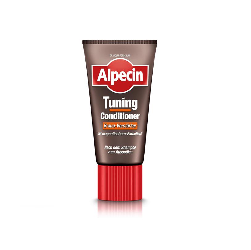 Кондиционер мужской от выпадения волос Alpecin Tuning Conditioner Braun для тонированния первичной седины темных волос 150 мл (21881)