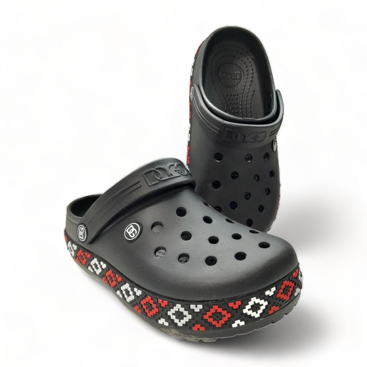 Сабо женские с вышиванкой Dago р. 36 Черный (2046285356)