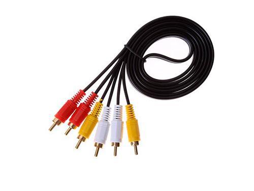 Кабель 3 RCA – 3 RCA тато-тато AV кабель 1,2 м (91b1dd8e)
