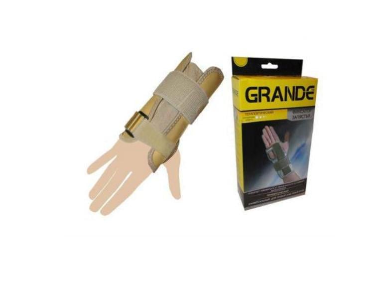Защитный фиксатор GRANDE GS-1830 1 шт. лучезапястного сустава-ортез (GS-1830)