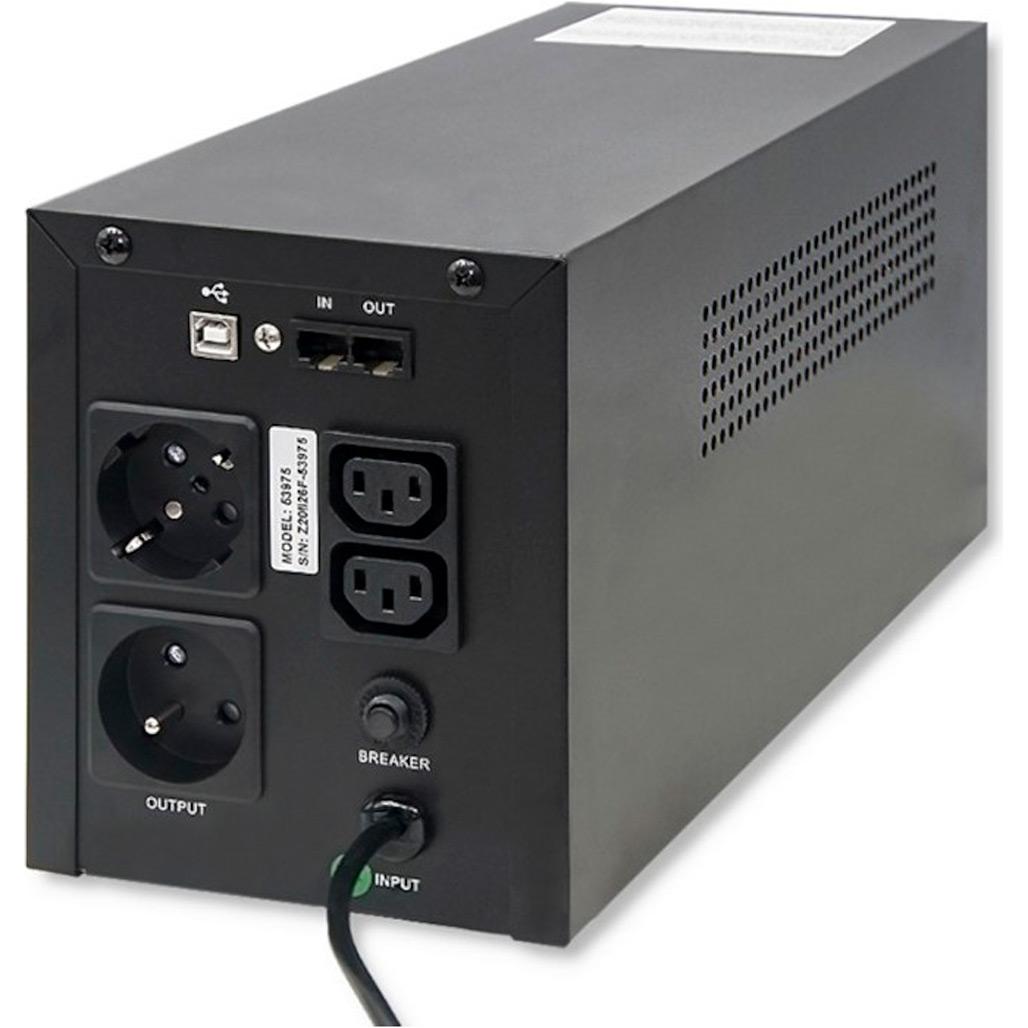 Джерело безперебійного живлення QOLTEC Uninterruptible Power Supply Monolith 2000VA 1200W (53975) - фото 2