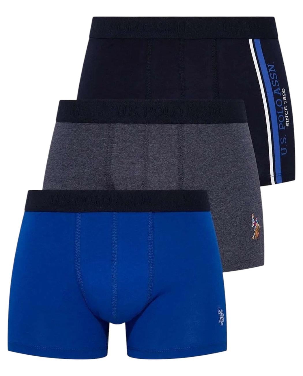 Набор трусов-боксеров мужских US Polo ASSN 80307 3 шт. XL Разноцветный (8680557255249)
