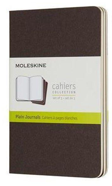 Набор блокнотов Moleskine Cahier маленьких 3 шт. Коричневый (CH013P2)