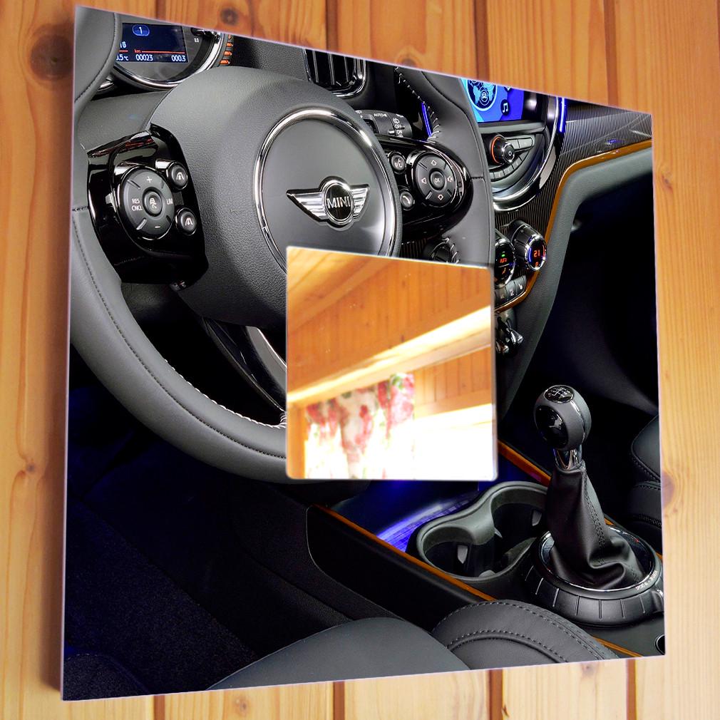 Зеркало декоративное Mini Cooper 260х260 мм (M03852)